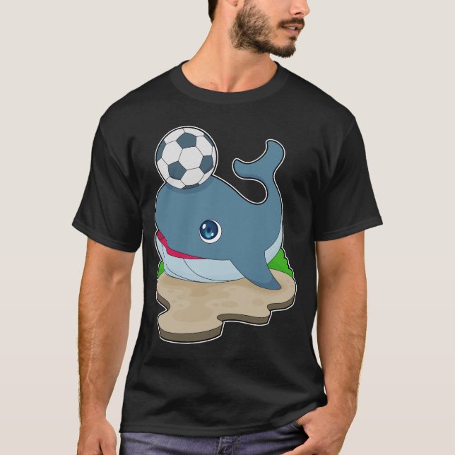 T-shirt Baleine joueur de football (Devant)