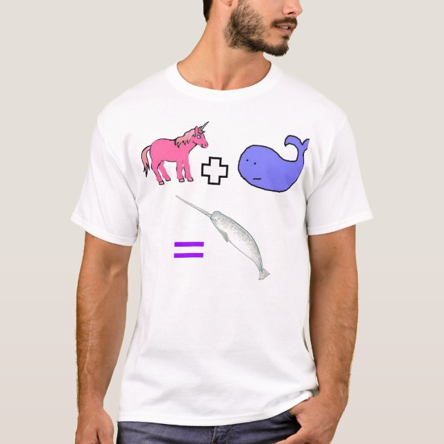 T-shirt Baleine + Licorne (Devant)
