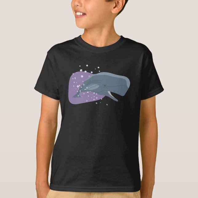 T-shirt Baleine mignonne (Devant)