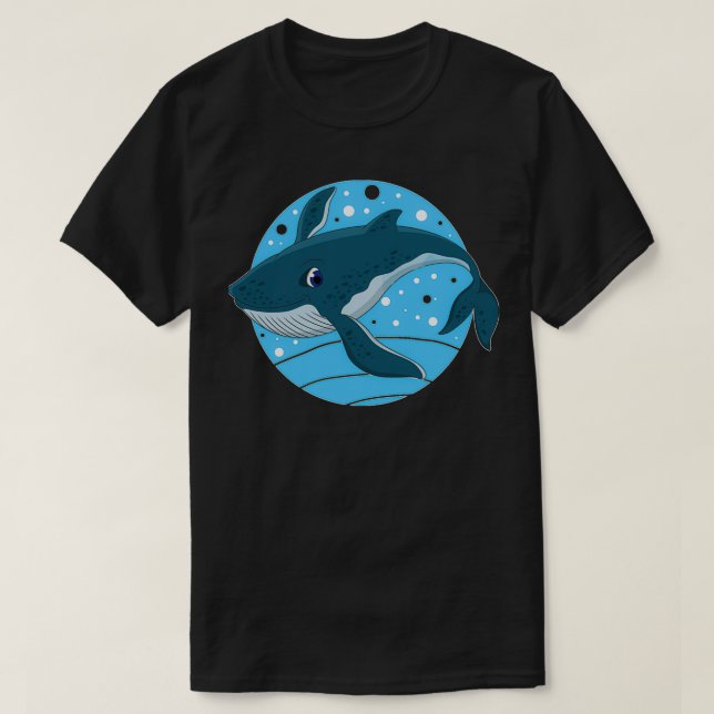 T-SHIRT BALEINE MORTE BALEINE MORTE BALEINE BLEU BLEUE REQ (Design devant)