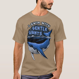 T-shirt Baleine nage cadeau pour plongée sous-marine
