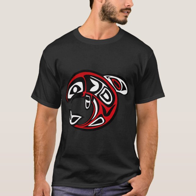 T-shirt Baleine, Nature, Haida (Devant)
