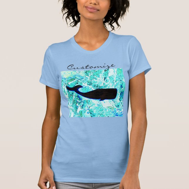 T-shirt Baleine noire Thunder_Cove (Devant)