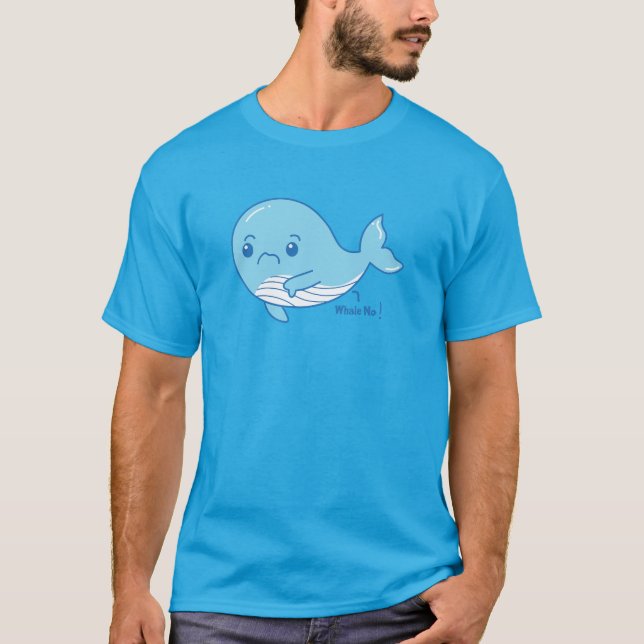 T-shirt Baleine non ! Baleine De Désapprobation (Devant)