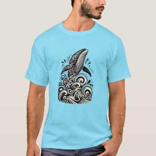 T-shirt baleine polynésienne