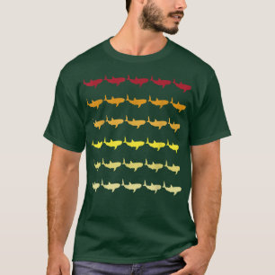 T-shirt Baleine requin Motif animal rétro