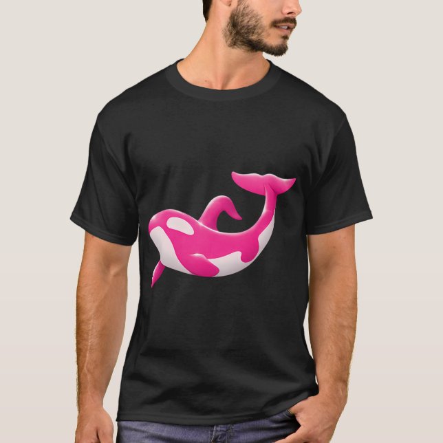 T-shirt Baleine rose (Devant)
