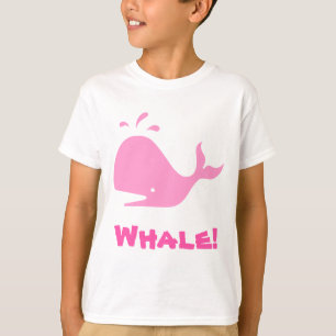 T-shirt Baleine ! Rose. Personnalisable
