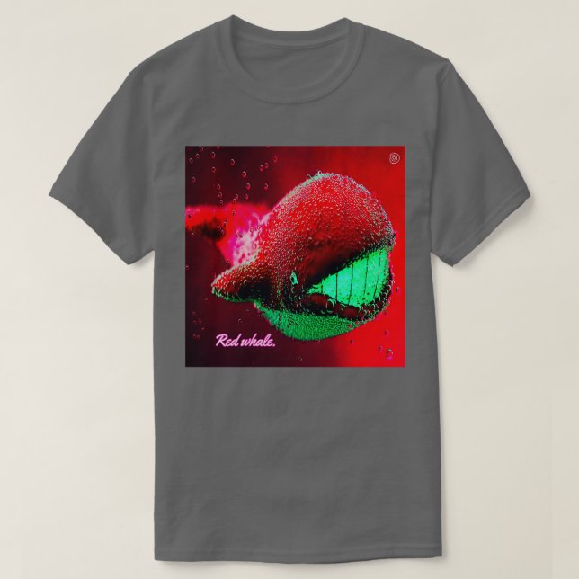 T-shirt Baleine rouge (Design devant)