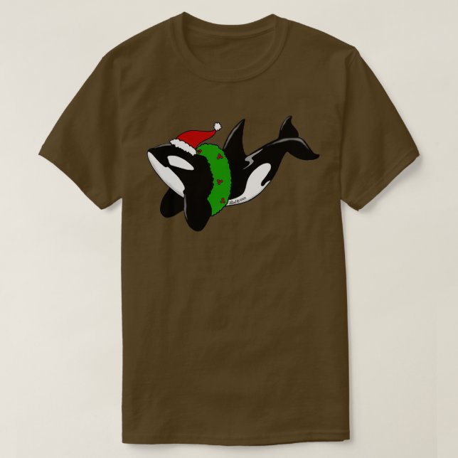 T-shirt Baleine tueuse de Noël (Design devant)