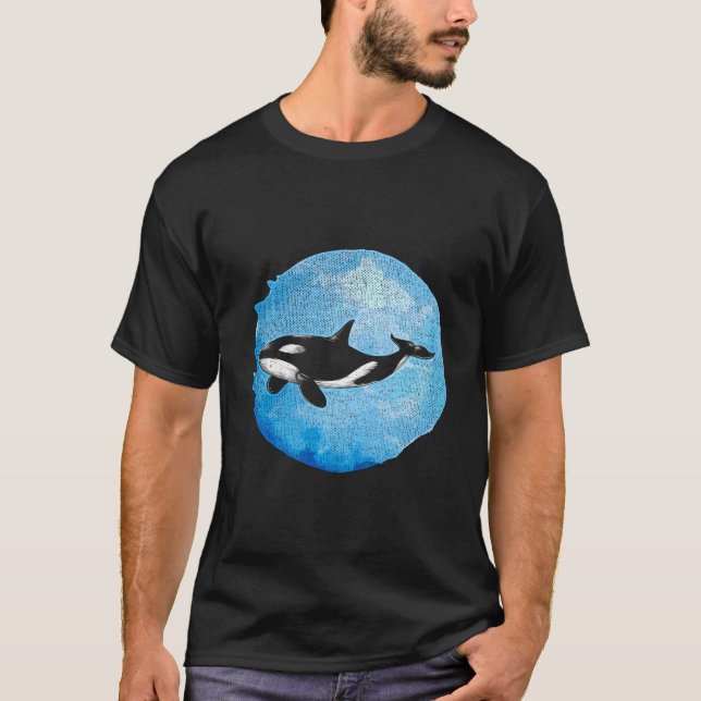 T-shirt Baleine tueuse d'Orca (Devant)