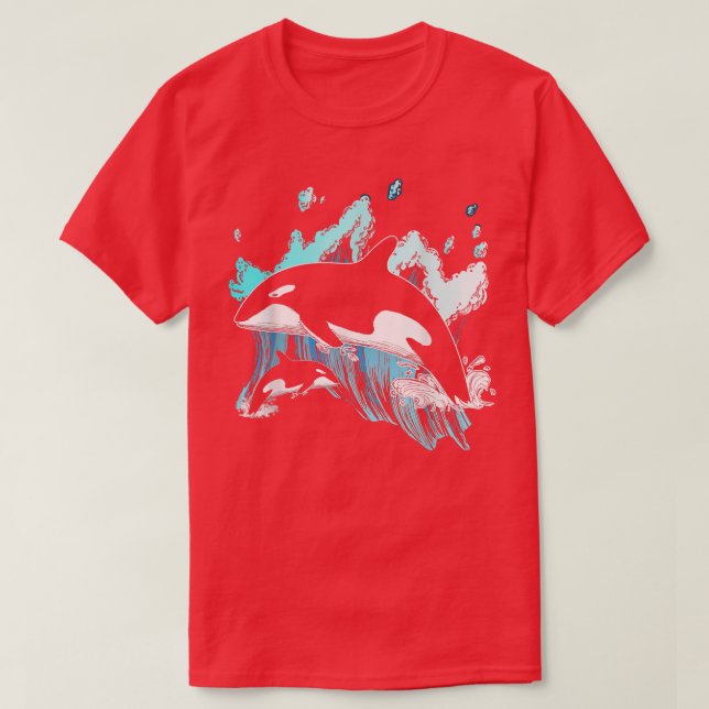 T-shirt Baleine tueuse Ocean Lover Idée cadeau Hommes Garç (Design devant)
