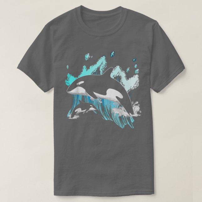 T-shirt Baleine tueuse Ocean Lover Idée cadeau Hommes Garç (Design devant)