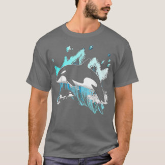 T-shirt Baleine tueuse Ocean Lover Idée cadeau Hommes Garç