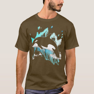 T-shirt Baleine tueuse Ocean Lover Idée cadeau Hommes Garç