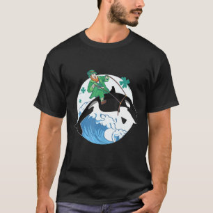 T-shirt Baleine tueuse Océan Orca Lover Funny St Patrick D