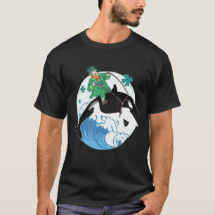T-shirt Baleine tueuse Océan Orca Lover Funny St Patrick D
