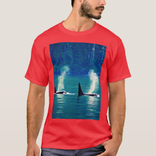 T-shirt Baleine tueuse Orca dans le Nord-Ouest du Pacifiqu