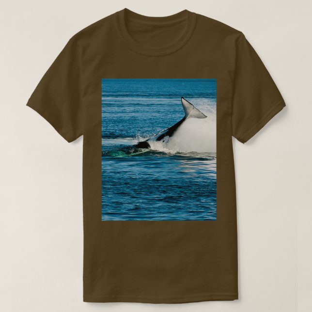 T-shirt Baleine tueuse orca saut 20 (Design devant)
