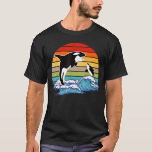 T-shirt Baleine tueuse Retro Orca
