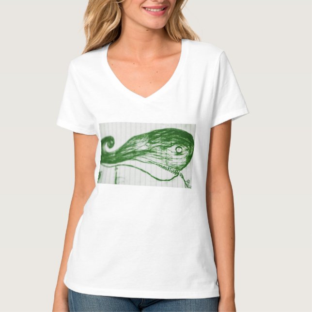 T-shirt baleine verte (Devant)