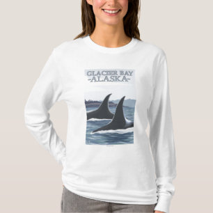T-shirt Baleines #1 - baie de glacier, Alaska d'orque