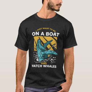 T-shirt Baleines À L'Observation De La Nature Amateurs De
