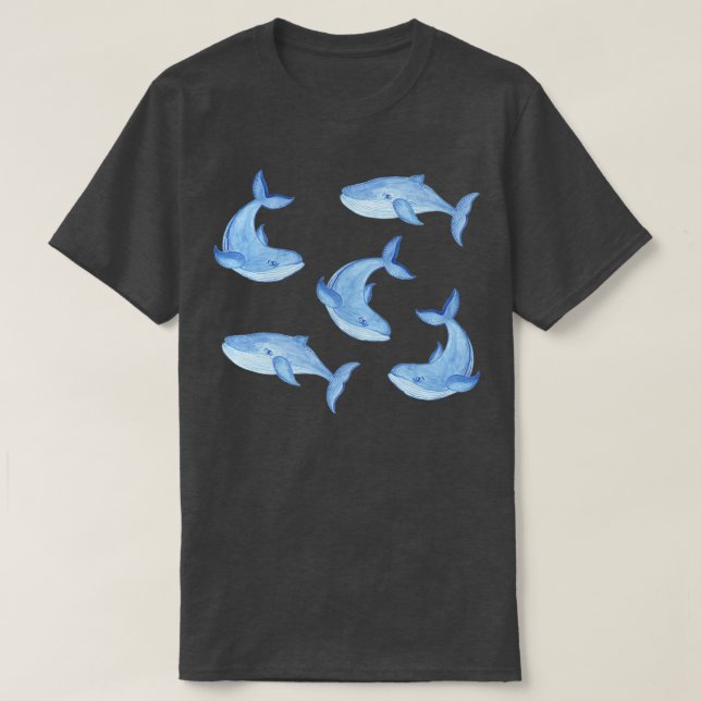 T-shirt Baleines bleues 2 (Design devant)
