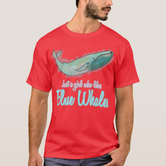 T-shirt Baleines Bleues Baleines Bleues Baleines Juste Une