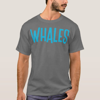 T-shirt Baleines Blue Whale Family Design