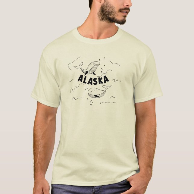 T-shirt Baleines d'Alaska (Devant)