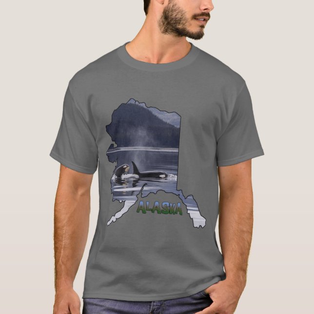 T-shirt Baleines d'Alaska Orca (Devant)