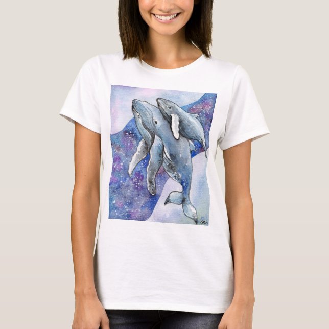 T-shirt Baleines dans Star River (Devant)