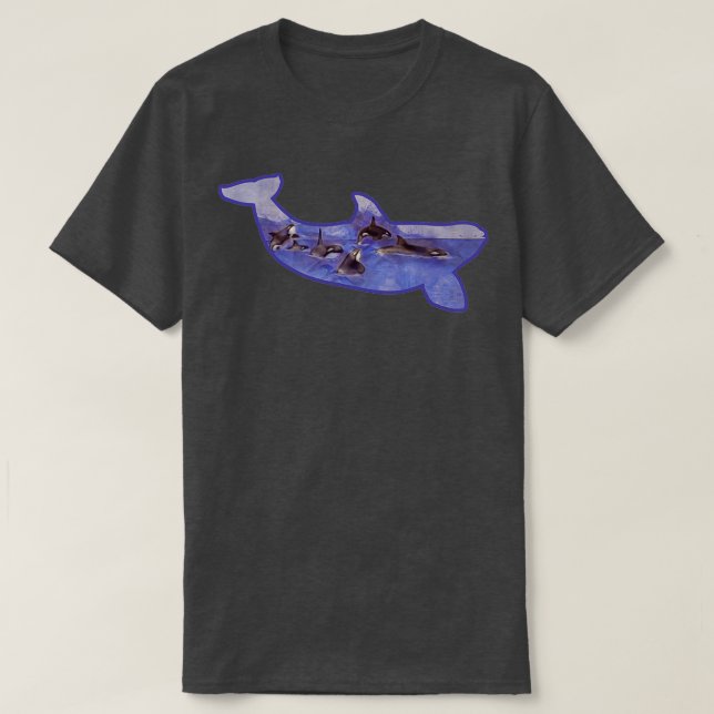 T-shirt Baleines des Glaciers (Design devant)