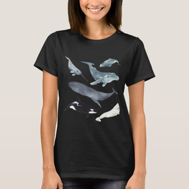 T-shirt Baleines du monde (Devant)