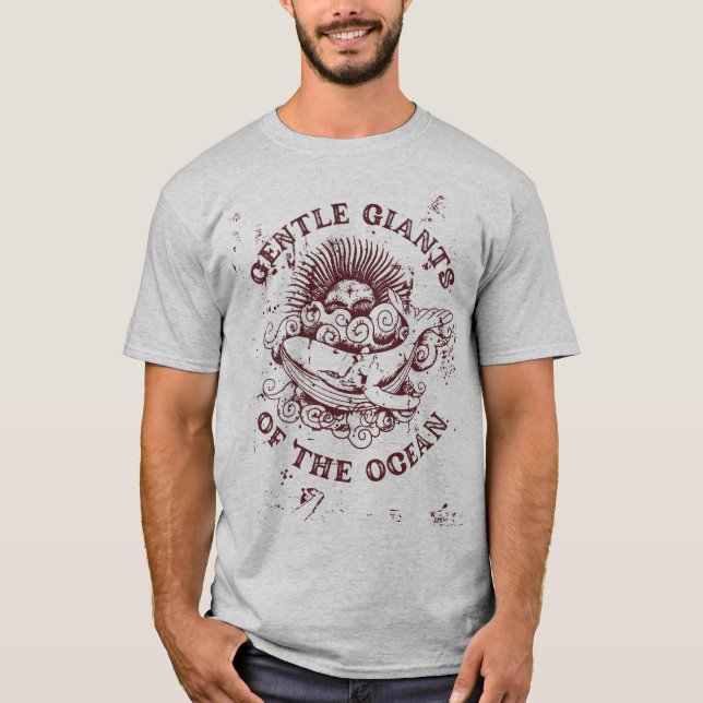 T-shirt Baleines : Géants gentils de l'océan (Devant)