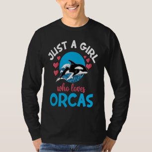 T-shirt Baleines Juste Une Fille Qui Aime Les Orques Orque