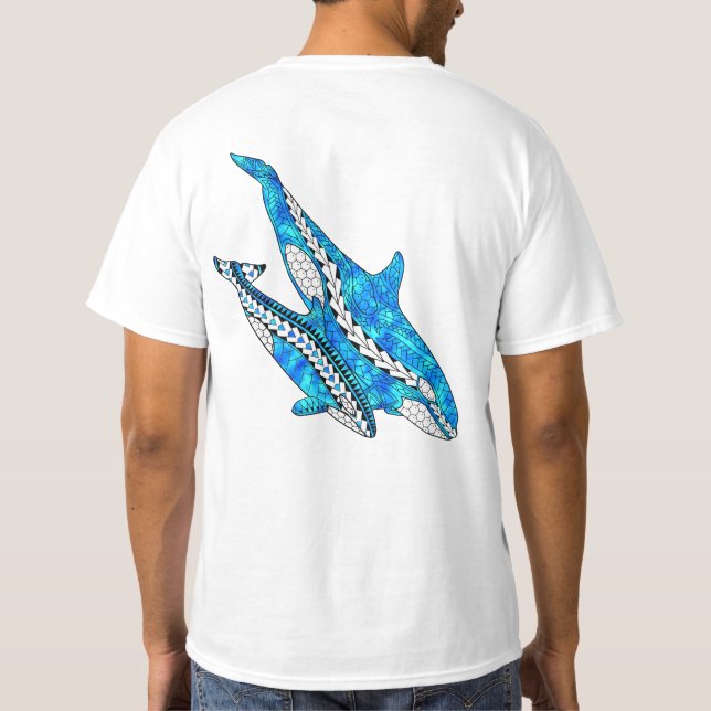 T-shirt Baleines Orca tribales (Dos)