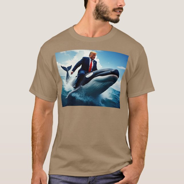 T-shirt Baleines pour Trump (Devant)