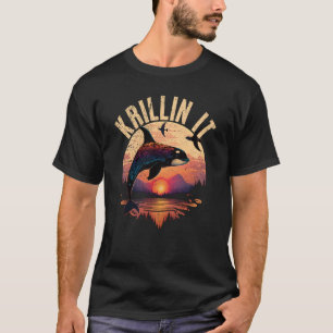 T-shirt Baleines Regardez Dolphin Pottwhal Dit Orca Whale