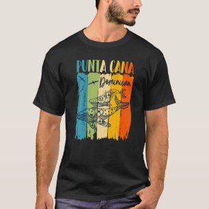 T-shirt Baleines Retro Punta Cana Dominicaine Amis corresp