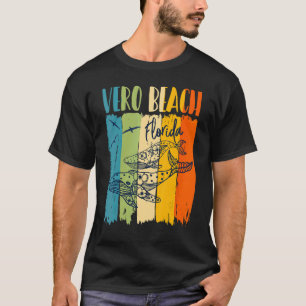 T-shirt Baleines Retro Vero Beach Floride Amis corresponda