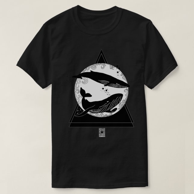 T-shirt Baleines triangulaires (Design devant)