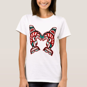 T-shirt Baleines tueuses indiennes haïdas
