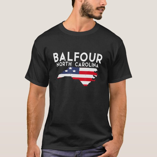 T-shirt Balfour Caroline du Nord États-Unis (Devant)