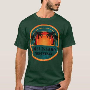 T-shirt Bali Indonésie Beach Retro Sunset