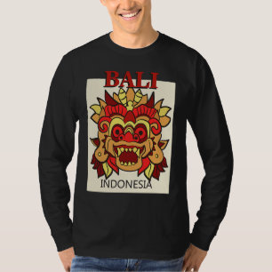 T-shirt Bali Indonésie Masque de Dragon Île Voyage Vacance