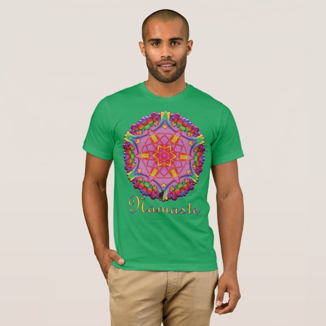 T-shirt Bali Namaste Kaléidoscope (Devant entier)