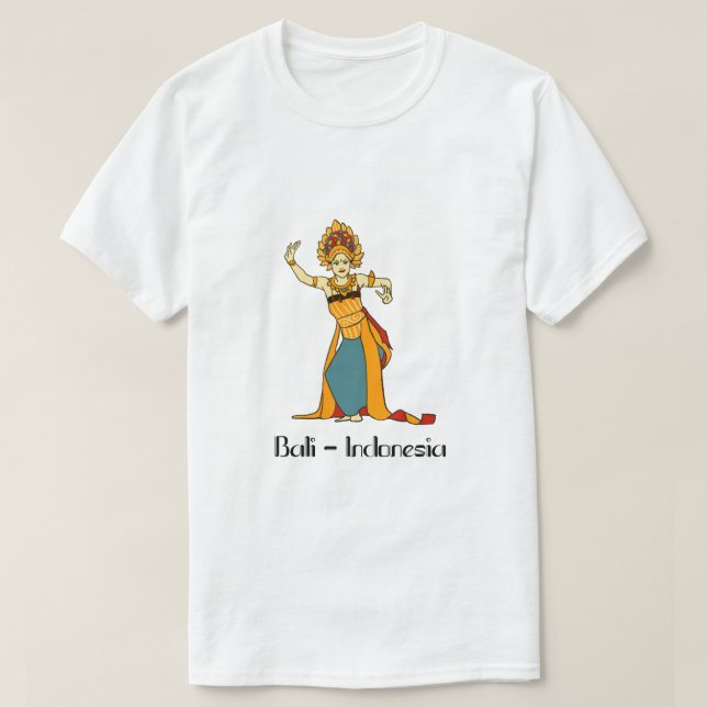 T-shirt Balinais Danseuse Indonésie (Design devant)