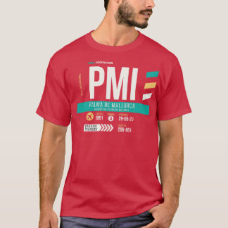 T-shirt Balise Bagage Palma de Mallorca PMI Code aéroport